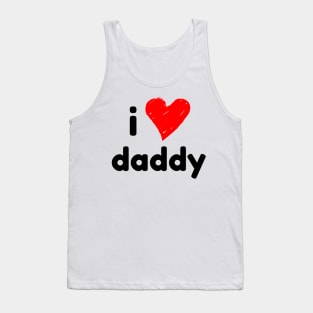 I heart love daddy - Baby Kids Onesie Tank Top